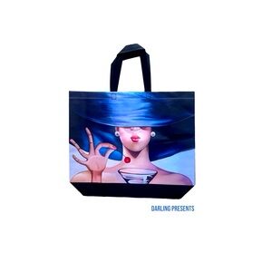 Cherry Girl Quilted Tote Bag Women Color Multi Size 16 X 14 X 4